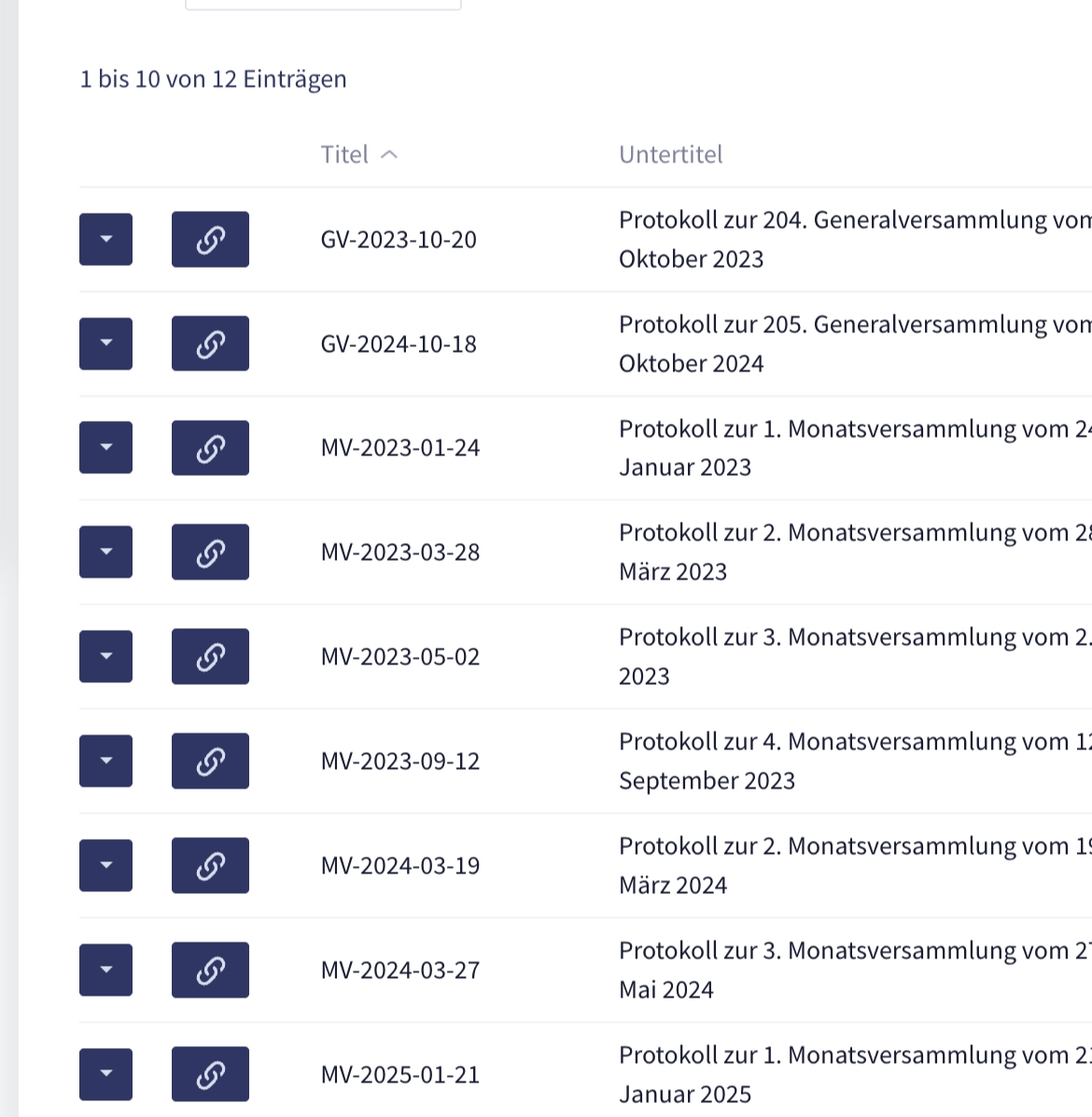 Clubhouse: Ordnerstruktur